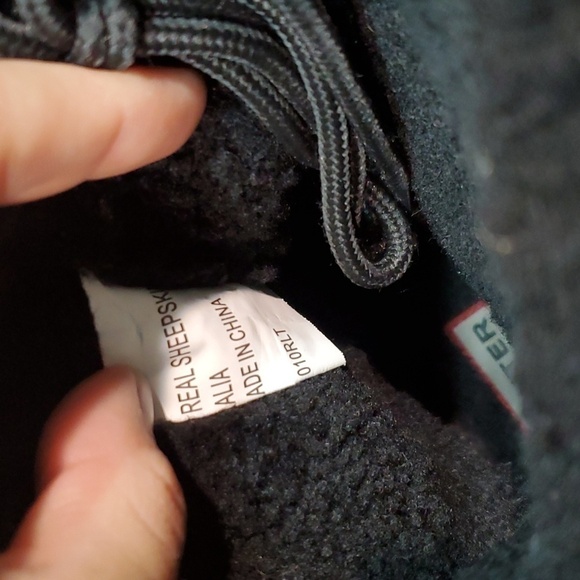 Hunter Womens Patent Pac Tall Rubber Sheepskin inside Boots shoes sz 10 - Picture 12 of 13